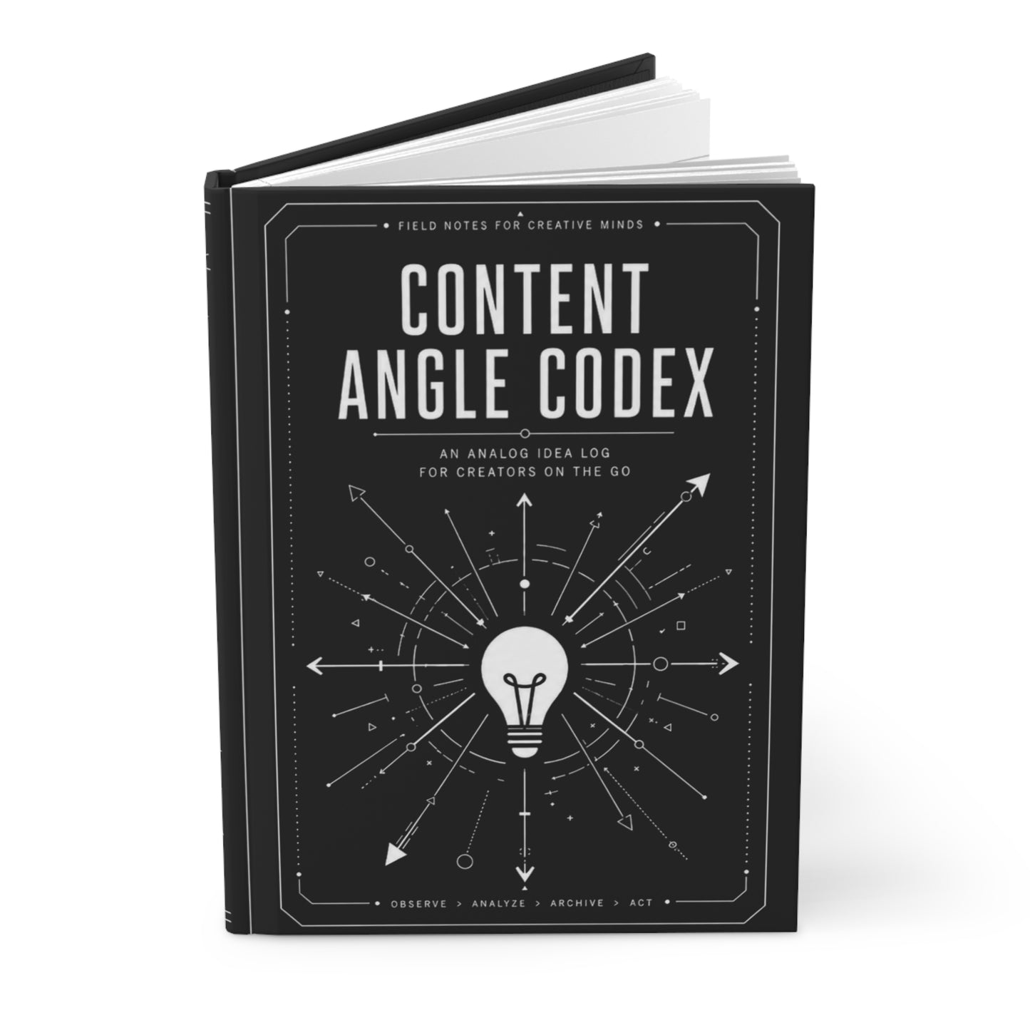 Content Angle Codex Hardcover Journal — Idea Log & Creator Notebook