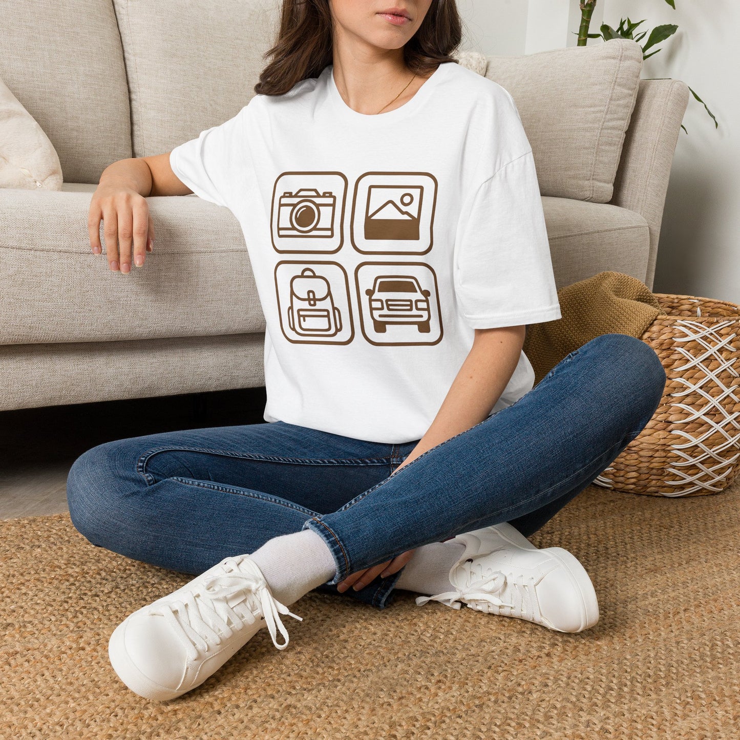 Photography Travel Icons T-Shirt for Photographe