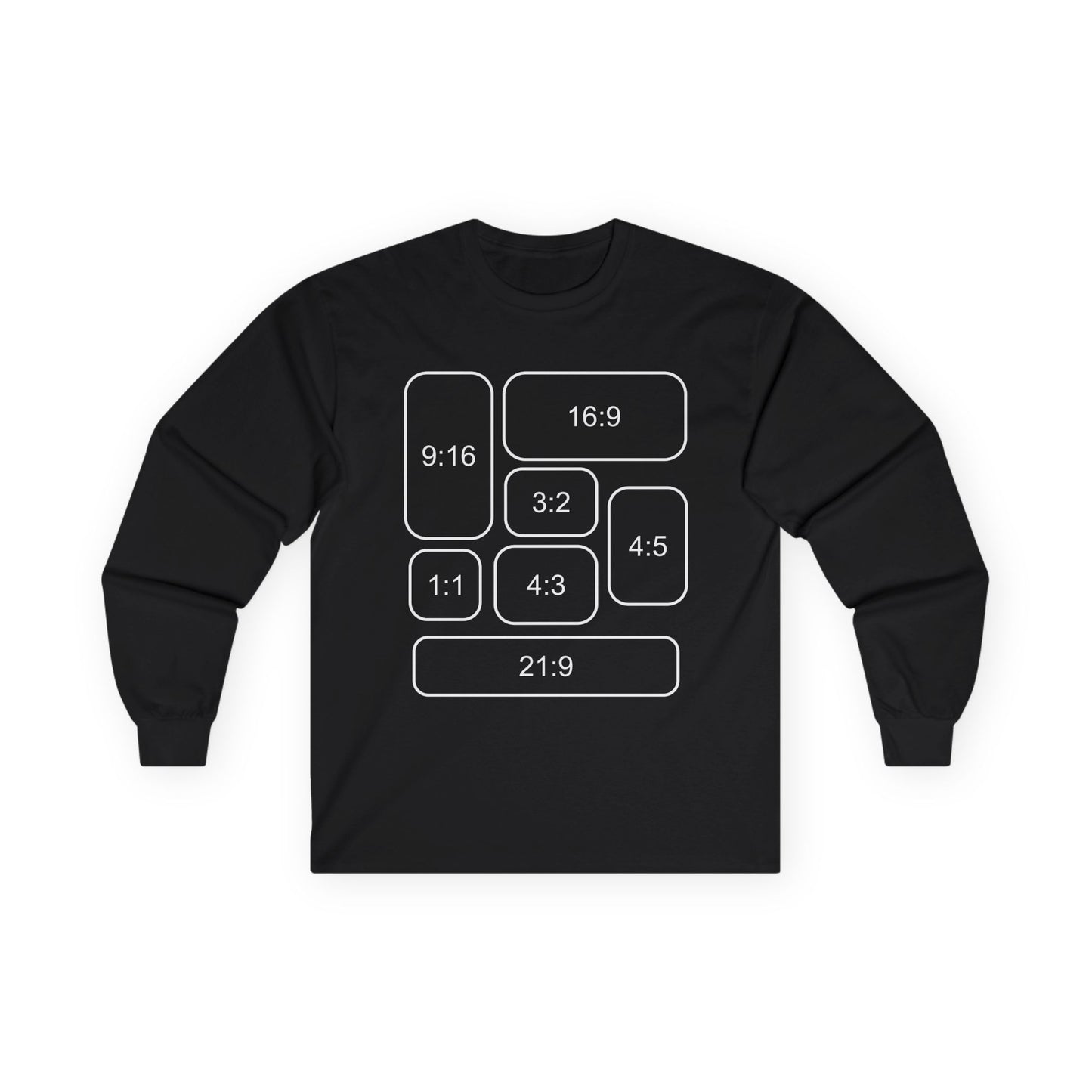 Video Aspect Ratio Long Sleeve Shirt for Cinematographers and Photographers