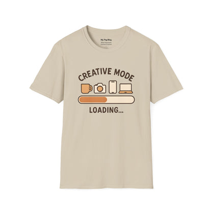 Creative Mode Loading Unisex T-Shirt | Perfect for Artists, Gifts, Casual Wear, Festivals, Creative Events
