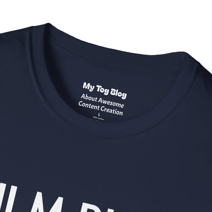 Film Buff Unisex Softstyle T-Shirt | Movie Lover Gift, Movie Night Apparel, Cinematic Fashion, Casual Tee, Gift for Film Enthusiasts