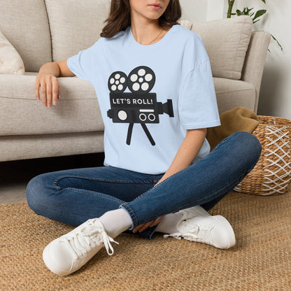 Let’s Roll Vintage Film Camera T-Shirt – Retro Filmmaker Graphic Tee