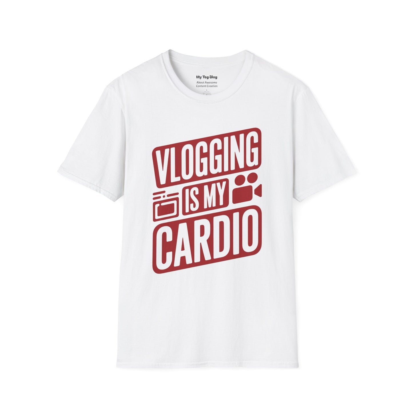 Vlogging Is My Cardio T-Shirt | Funny Tee for Vloggers & Content Creators