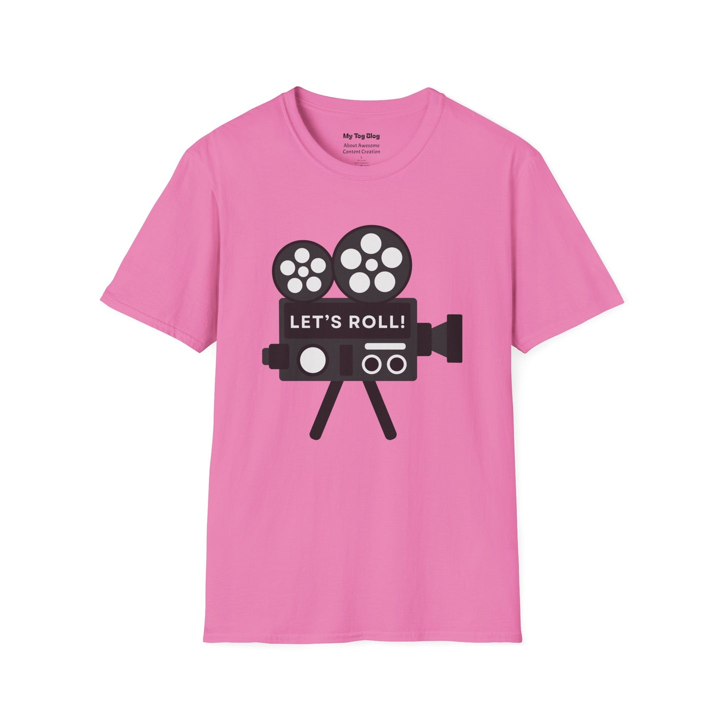 Let’s Roll Vintage Film Camera T-Shirt – Retro Filmmaker Graphic Tee