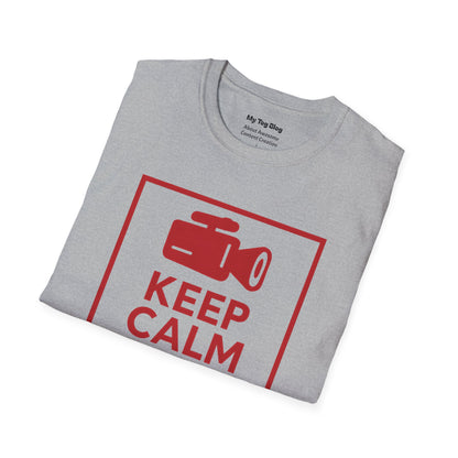 Keep Calm and Do One More Take T-Shirt for Filmmakers, Actors, and Content Creators